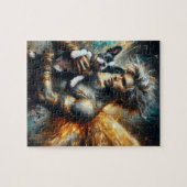 Fairy en zijn Boston Terrier Puppy Legpuzzel (Horizontaal)