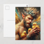 Fairy en zijn Buff Chicks Briefkaart (Voorkant / Achterkant)