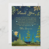 Fairy Enchanted Forest Baby shower Dank u Bedankkaart (Voorkant)