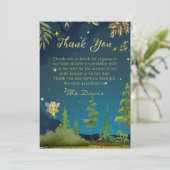 Fairy Enchanted Forest Baby shower Dank u Bedankkaart (Staand voorkant)