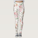 Fairy Enchanted Forest Pink Floral Leggings<br><div class="desc">Deze girale smokkel is voorzien van een groep schattige en speelse slangen in de roze baby-kleurweg</div>