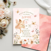 Fairy Enchanted Forest Verjaardagsuitnodiging Kaar Kaart