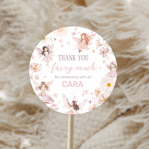 Fairy Enchanted Garden verjaardagsfeestje Ronde Sticker