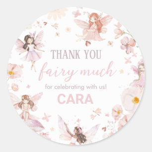 Fairy Enchanted Garden verjaardagsfeestje Ronde Sticker