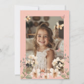 Fairy Enchanted Garden Verjaardagsuitnodiging Kaar Kaart (Achterkant)