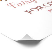 Fairy Enchanted Mashroom 1e Verjaardag Dank u Foto Afdruk (Hoek)