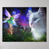 Fairy Encounters Cat Poster (Voorkant)