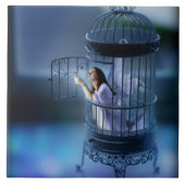 Fairy Escaping her Gilded Cage Tegeltje (Voorkant)