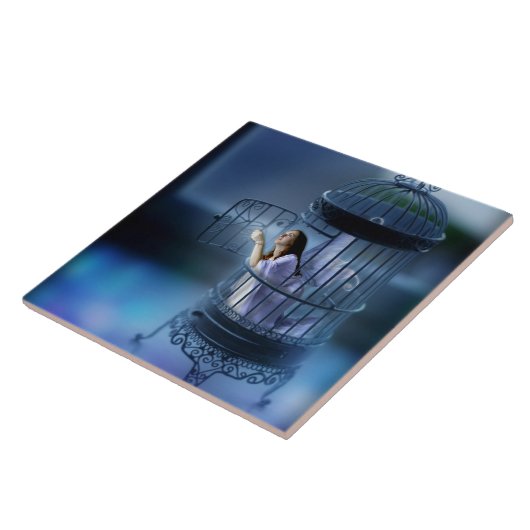 Fairy Escaping her Gilded Cage Tegeltje (Zijkant)