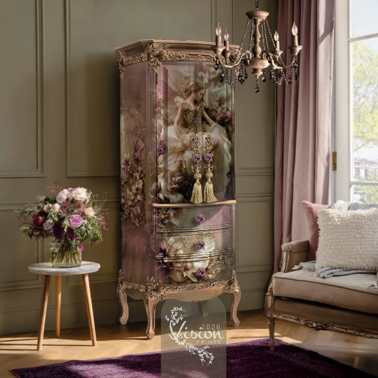 Fairy Ethereal Fantasy Butterfly Botanical Inpakpapier Vel