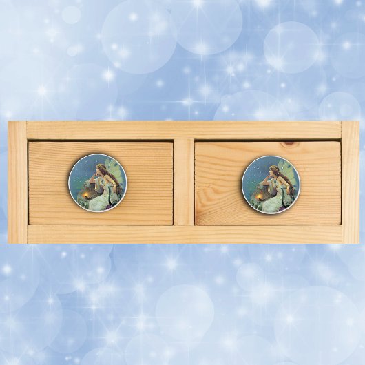   Fairy Fae Harp Candle Ocean Keramische Knop