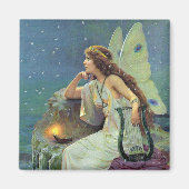 Fairy Fae Harp Candle Ocean Magneet (Voorkant)