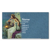   Fairy Fae Harp Candle Ocean Magnetisch Visitekaartje (Voorkant)