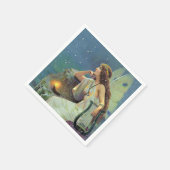 Fairy Fae Harp Candle Ocean Servetten (Hoek)