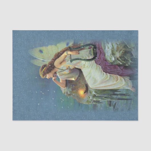   Fairy Fae Harp Candle Ocean Tissuepapier (Voorkant)