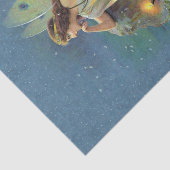   Fairy Fae Harp Candle Ocean Tissuepapier (Detail)