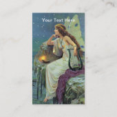 Fairy Fae Harp Candle Ocean Visitekaartje (Achterkant)
