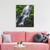 Fairy Falls | Colombia River Gorge Oregon. Canvas Afdruk (Insitu (Woonkamer))