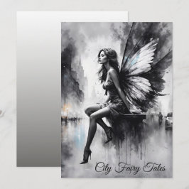 Fairy fantasie regenachtige nachtstraten droomwere kaart