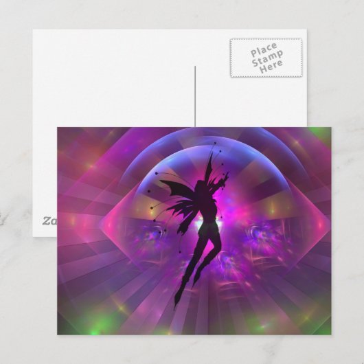 Fairy Fantasy Briefkaart (Voorkant / Achterkant)