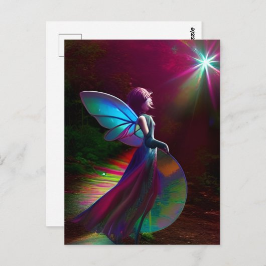 Fairy Fantasy Briefkaart (Voorkant / Achterkant)