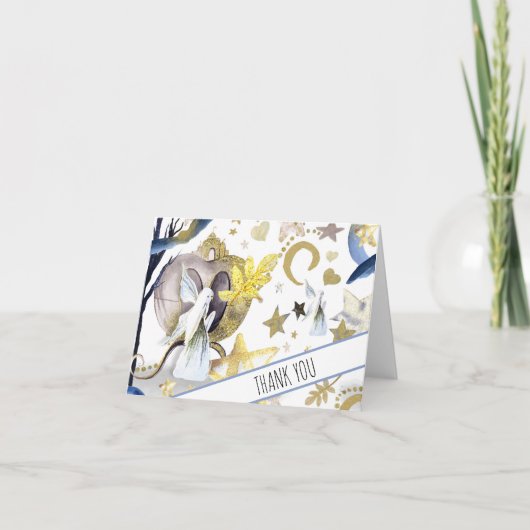 *~* Fairy Fantasy Coach Baby shower Hartelijk dank Bedankkaart (Voorkant)