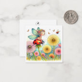 Fairy Fantasy Note Kaart Notitiekaartje (Voorkant / Achterkant in situ)