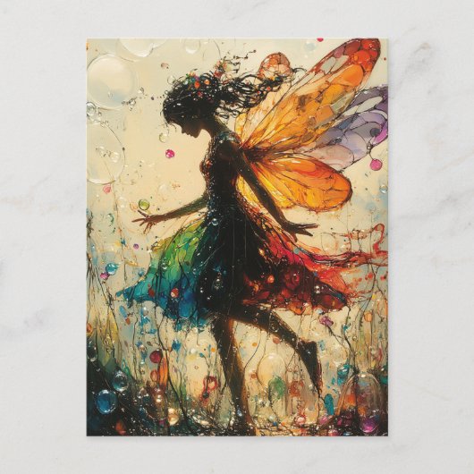 Fairy Fantasy with Bubbles Briefkaart (Voorkant)