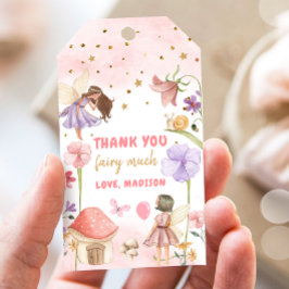 Fairy Favor Tags Enchanted Forest Girl Birthday Cadeaulabel