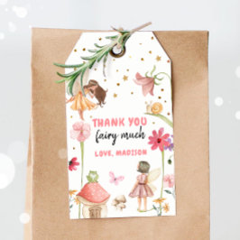 Fairy Favor Tags Enchanted Forest Girl Birthday Cadeaulabel