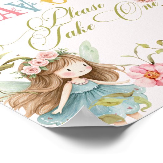 Fairy Favors Enchanted Garden Bright Brithday Poster (Hoek)