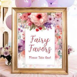 Fairy Favors Fairycore Garden Verjaardagsfeestje Poster