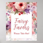 Fairy Favors Fairycore Garden Verjaardagsfeestje Poster (Voorkant)