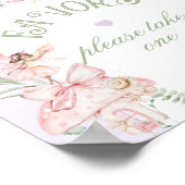 Fairy Favors Whimsical Purple 1st Birthday Poster (Hoek)