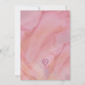 Fairy Fifth, Pink Purple 5th Birthday Kaart (Achterkant)