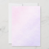 Fairy First 1st Birthday Party Invitation Kaart (Achterkant)