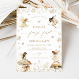 Fairy First Birthday Boho Kaart