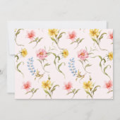 Fairy First Birthday Colorful Enchanted Photo Kaart (Achterkant)