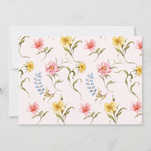 Fairy First Birthday Colorful Enchanted Photo Kaart (Achterkant)