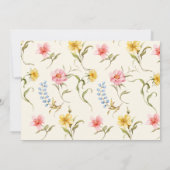 Fairy First Birthday Colorful Enchanted Photo Kaart (Achterkant)