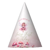 Fairy First Birthday Enchanted Bossen Feesthoedjes (Voorkant)