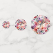 Fairy First Birthday Enchanted Floral Waterverf Confetti (Achterkanten)