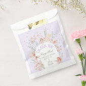 Fairy First Birthday Enchanted garden Lilac Bedankzakje (Gezegeld)