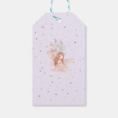 Fairy First Birthday Enchanted garden Whimsical Cadeaulabel (Achterkant)