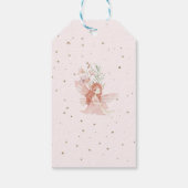 Fairy First Birthday Enchanted garden Whimsical Cadeaulabel (Achterkant)