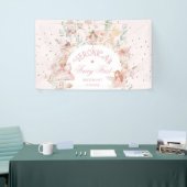 Fairy First Birthday Enchanted garden Whimsical Spandoek (Beurs)