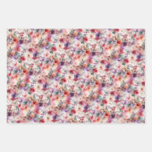 Fairy First Birthday Enchanted Waterverf Garden Inpakpapier Vel (Voorkant)