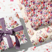 Fairy First Birthday Enchanted Waterverf Garden Inpakpapier Vel