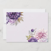 Fairy First Birthday Invitation | Dusty Purple Kaart (Achterkant)