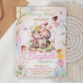 Fairy First Birthday Invitation Kaart